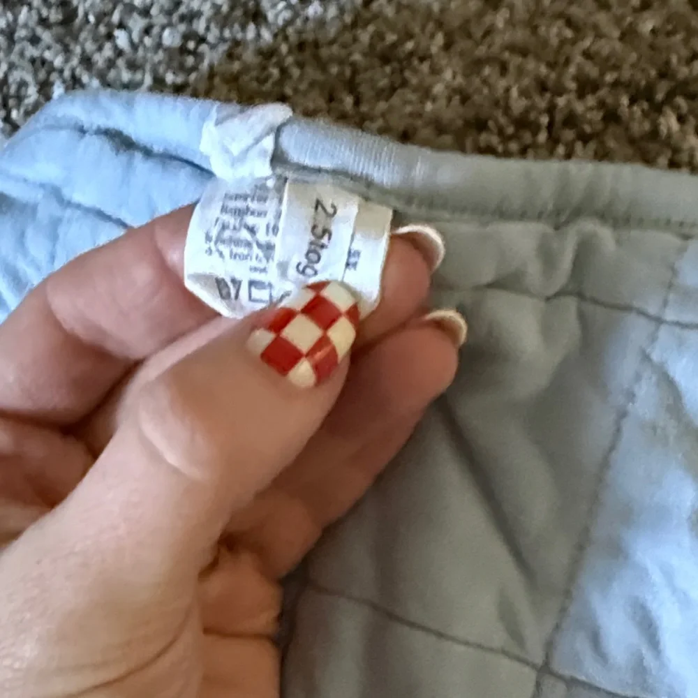 Kyte BABY Fog Blue toddler Blanket - Picture 4 of 5